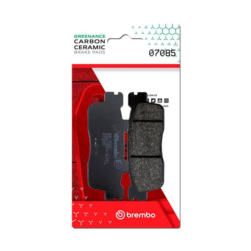 Brembo OE Kawasaki J/Kymco Agility/Kymco Downtown/Kymco X-Town Carbon Ceramic Brake Pad - Rear 07085