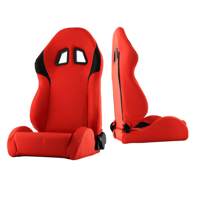 SPYDER Xtune Xm-Ii Racing Seat Pu (Double Slider) Red/Black Driver Side RST-XM2-01-RDB-DR 9933950