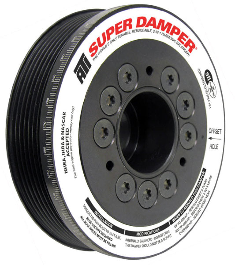 ATI Damper - 5.67in - Alum - 7 Grv - Toyota Scion 2Az-Fe - 2.4-2.6L - 800HP or Less - 1Pc ATI918523