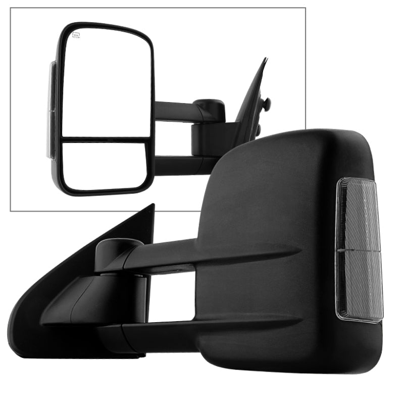 SPYDER Xtune Chevy Silverado 14-15 Heated Smoke LED Signal Telescoping Mirror Left MIR-CSIL14S-PWH-SM-L 9935435