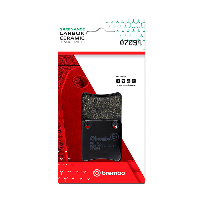Brembo OE Honda Dn-01/Honda Fjs/Honda Silverwing/Honda X-Adv/Piaggio X10 Carbon Ceramic Brake Pad 07094