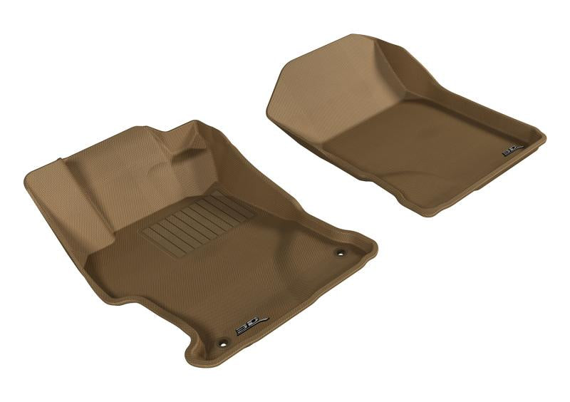 3D MAXpider 2012-2013 Honda Civic Kagu 1st Row Floormat - Tan L1HD04111502