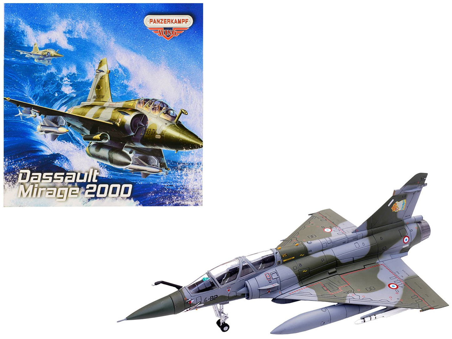 Dassault Mirage 2000N Fighter Aircraft "Escadron de Chasse 2/4 La Fayette Luxeuil" (2004) French Air Force "Wing" Series 1/72 Diecast Model by Panzerkampf free shipping USA