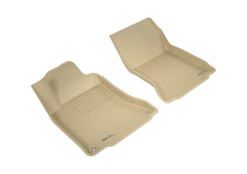 3D MAXpider 2015-2019 Mercedes-Benz CLA-Class/GLA-Class X177/X156 Kagu 1st Row Floormat - Tan L1MB04111502