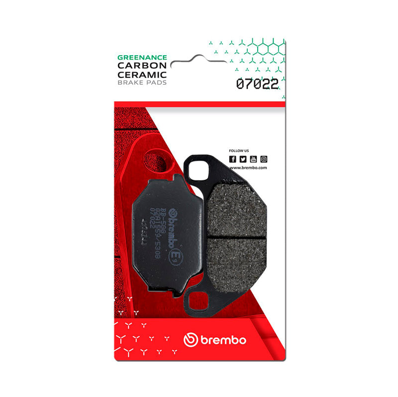Brembo OE Kymco Agility/Kymco People/Kymco Super/SYM Hd/SYM Joyride Carbon Ceramic Brake Pad - Front 07022