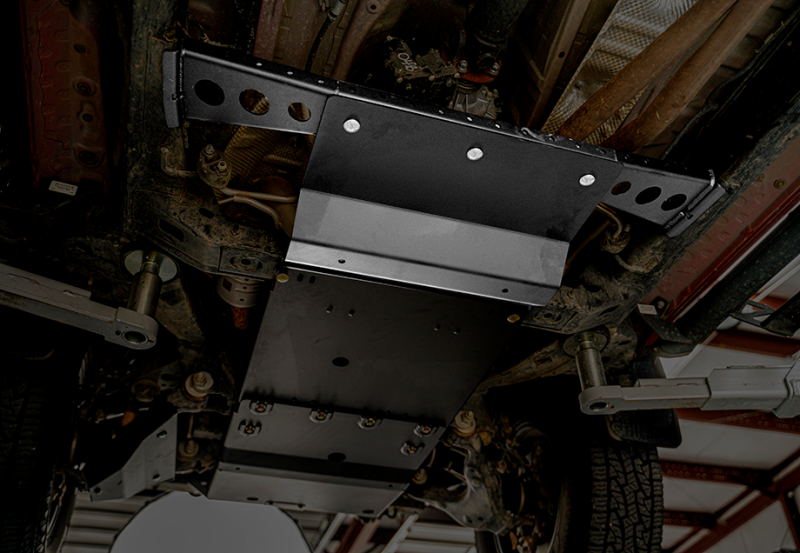Cali Raised LED Cali Raised 16-23 Toyota Tacoma Transfer Case Skid Plate / No Manual Transmission / Aluminum / Raw CR3678