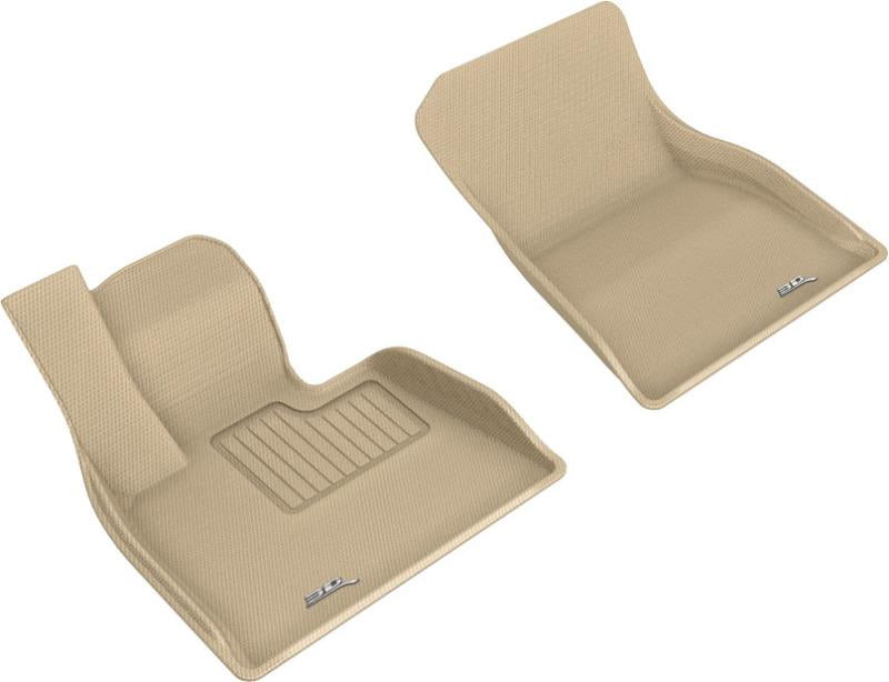 3D MAXpider 2019-2020 BMW X5 (G05)/X7 (G07) Kagu 1st Row Floormat - Tan L1BM10211502