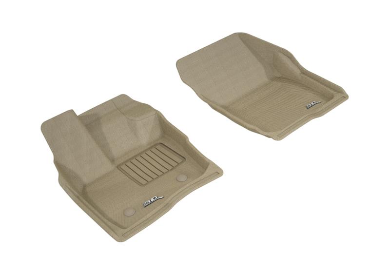 3D MAXpider 2017-2020 Ford/Lincoln Fusion/MKZ Kagu 1st Row Floormat - Tan L1FR10911502