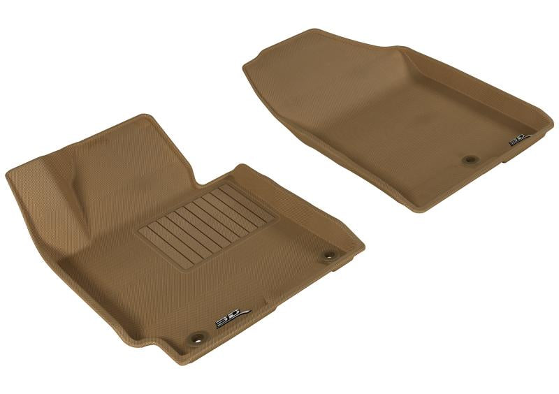 3D MAXpider 2014-2016 Hyundai Elantra Kagu 1st Row Floormat - Tan L1HY05211502