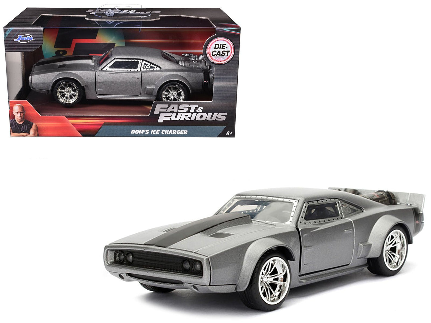 Dom's Ice Charger Fast & Furious F8 "The Fate of the Furious" Movie 1/32 Diecast Model Car by Jada free shipping USA