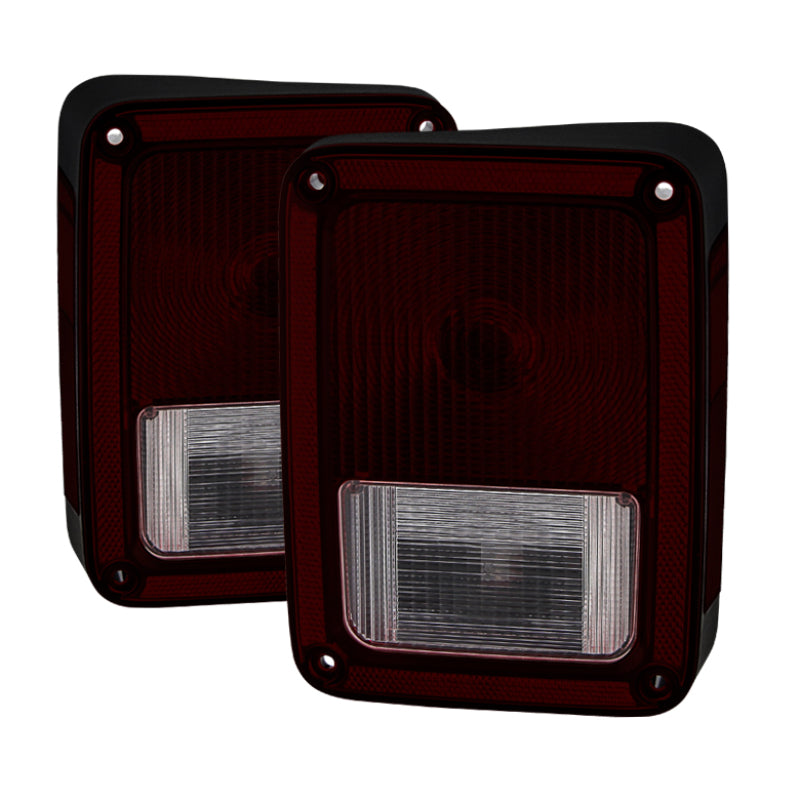 SPYDER Xtune Jeep Wrangler 2007-2013 OEM Style Tail Lights -Red Smoked ALT-JH-JW07-OE-RSM 9034138