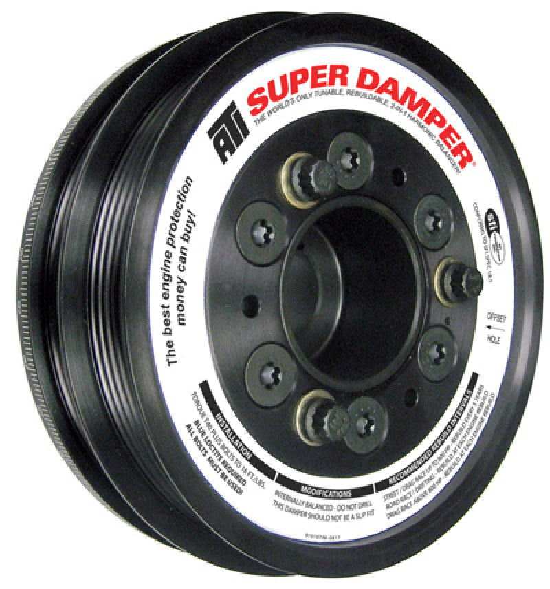 ATI Damper - 6.10in - Alum - 4 & 5 Grv - Acura Nsx 3.0L - 600 HP or Less - 1Pc ATI917757