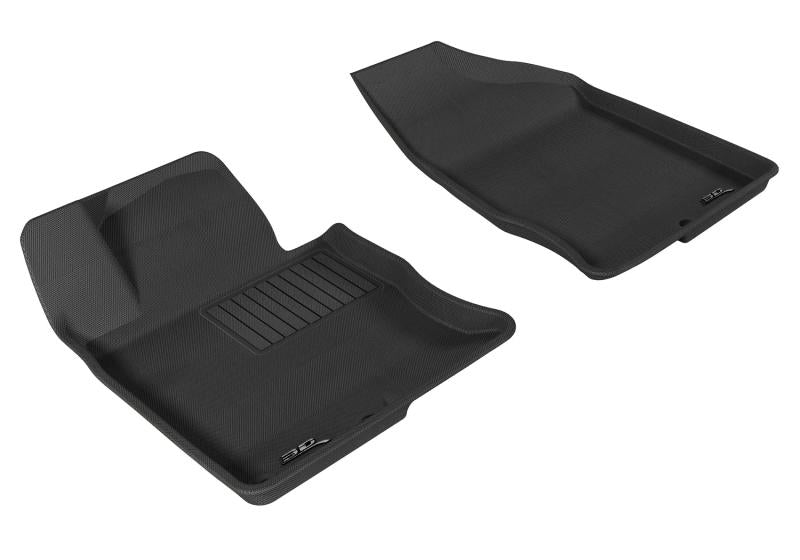 3D MAXpider 2012-2017 Hyundai Azera Kagu 1st Row Floormat - Gray L1HY02611501