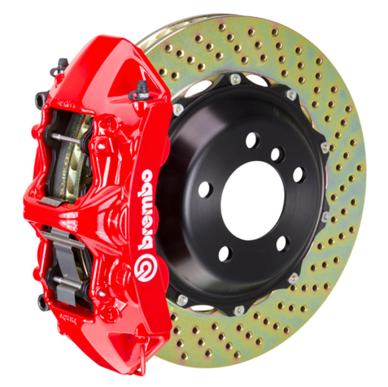 Brembo 94-99 Ferrari F355 Big Brake Kit - 380x32 2pc Drilled Rotor/6 Piston Caliper (Red)- Front Set 1M1.9060A2