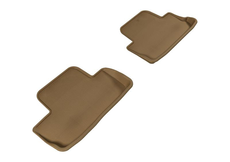 3D MAXpider 2005-2014 Ford Mustang Kagu 2nd Row Floormats - Tan L1FR06521502