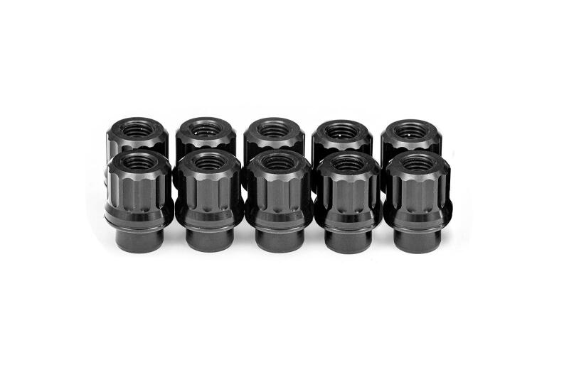 BMR Suspension BMR 97-19 Chevrolet Corvette C5/C6/C7 Lug Nut Kit 12mm x 1.50 RH Shank 12-pt Alum Set of 10 LNK022