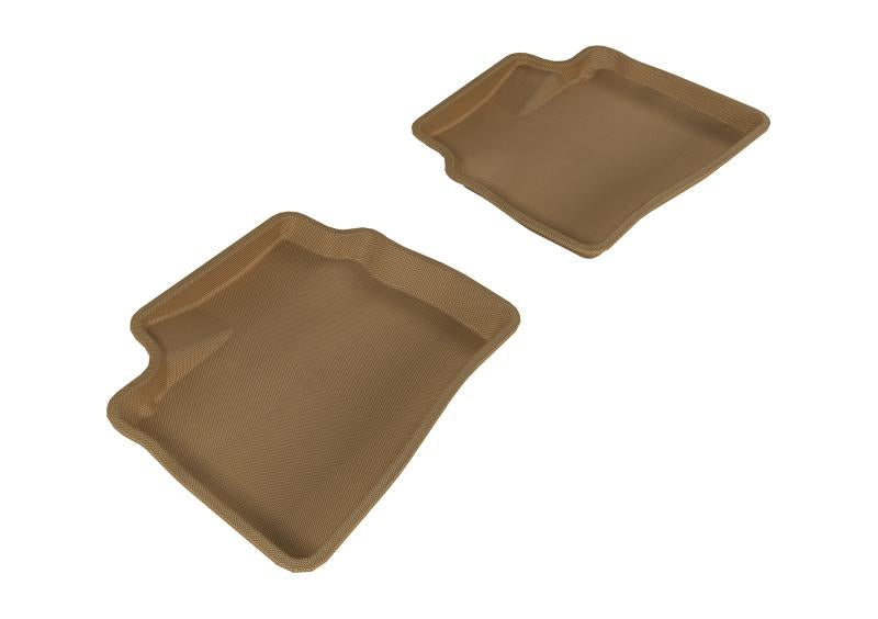 3D MAXpider 2007-2010 Hyundai Elantra Kagu 2nd Row Floormats - Tan L1HY02921502