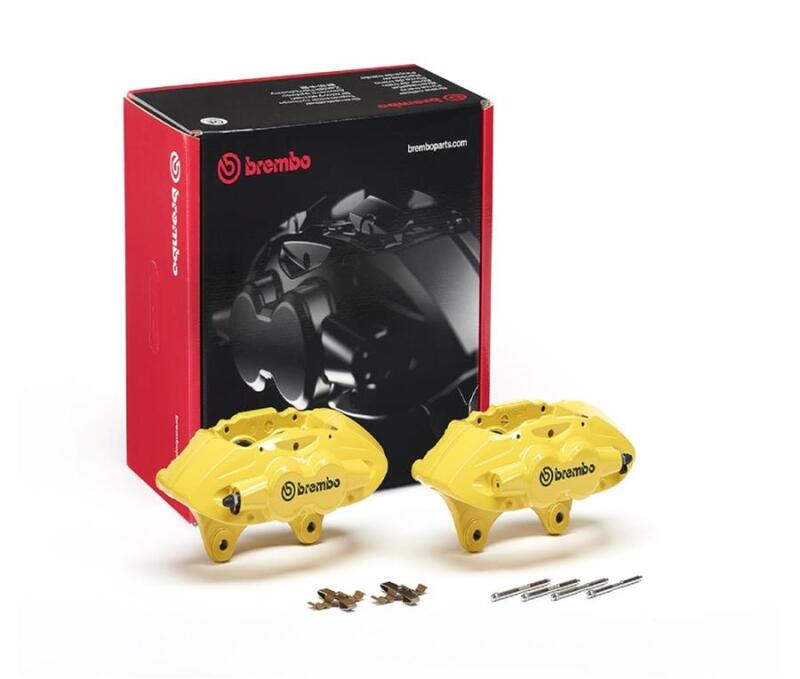 Brembo OE Front Hydraulic X-Style Brake Caliper - Yellow FALH42