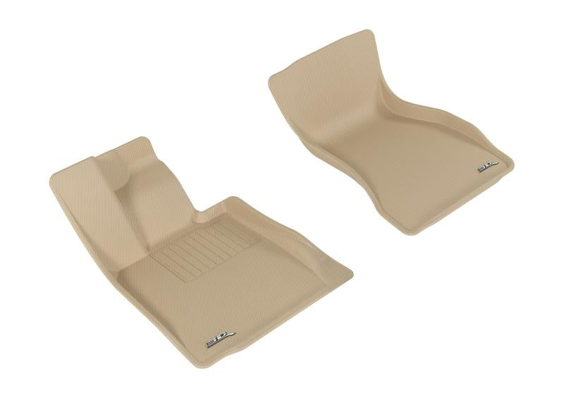 3D MAXpider 2016-2020 BMW 7 Series Kagu 1st Row Floormat - Tan L1BM07611502