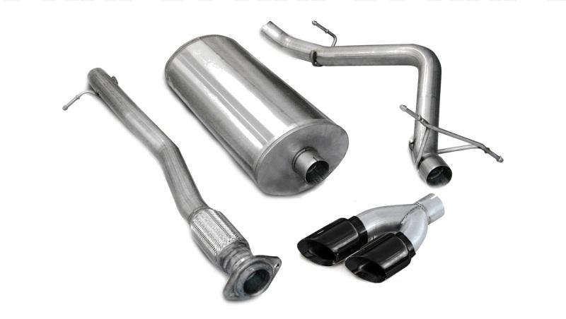 Corsa 07-08 Chevrolet Silverado 4.8L V8 3in Cat-Back Single Side w Twin 4in Black Pro-Series Tips 14269BLK