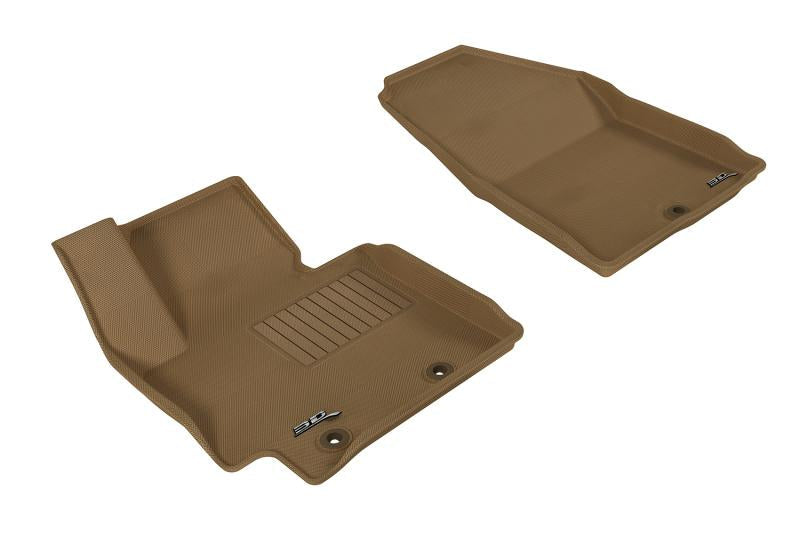 3D MAXpider 2014-2019 Kia Soul Kagu 1st Row Floormat - Tan L1KA02011502