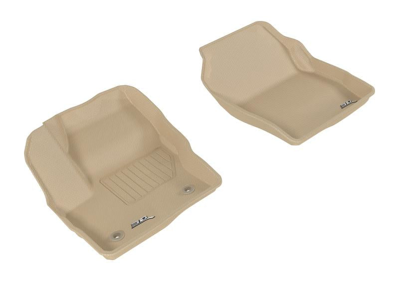 3D MAXpider 2015-2019 Ford Escape Kagu 1st Row Floormat - Tan L1FR10611502