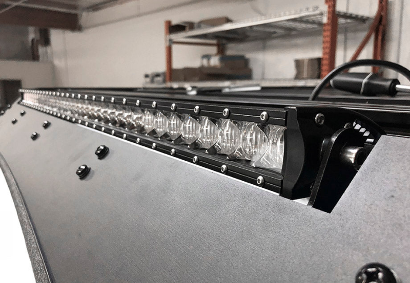 Cali Raised LED Cali Raised 40 Cut-Out Prinsu Roof Rack Slim Led Light Bar Bracket Kit - W/ 42 Inch Slim Led Light CR2669