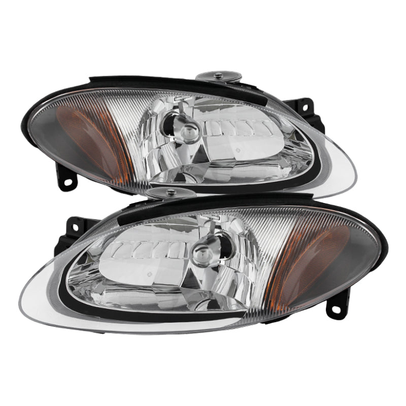 SPYDER Xtune Ford Escort Zx2 Coupe 98-03 Crystal Headlights Chrome HD-JH-FESC-2D-C 9026348