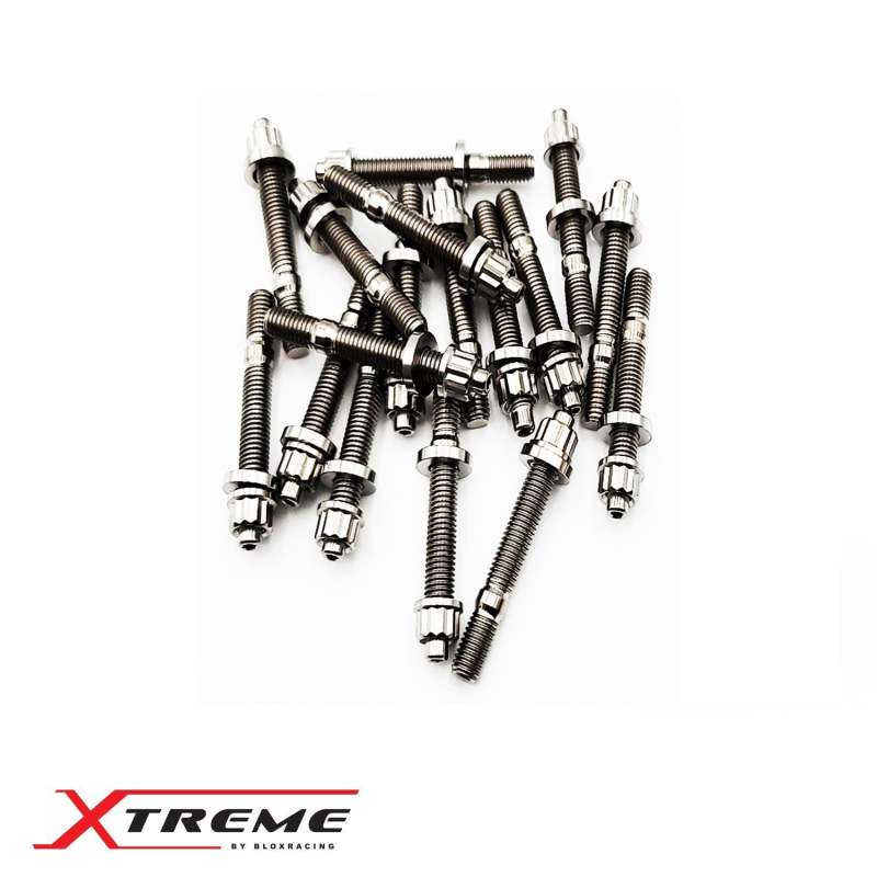 BLOX Racing M8X1.25X45mm SIngle Piece - Titanium BXFL-00307-SP-TI