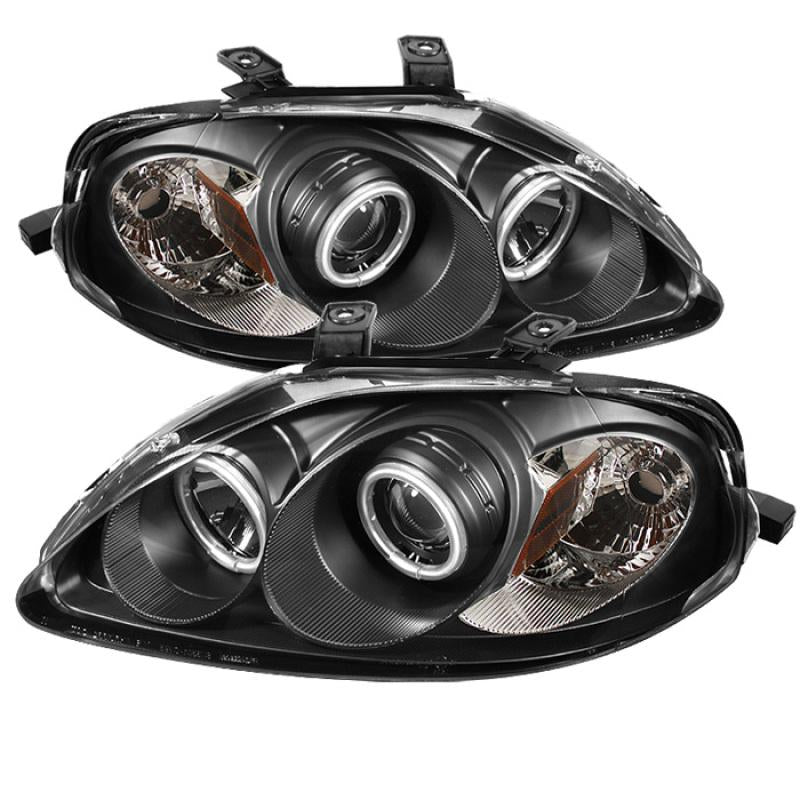 Spyder Honda Civic 99-00 Projector Headlights CCFL Halo Black High H1 Low H1 PRO-YD-HC99-CCFL-BK 5029850