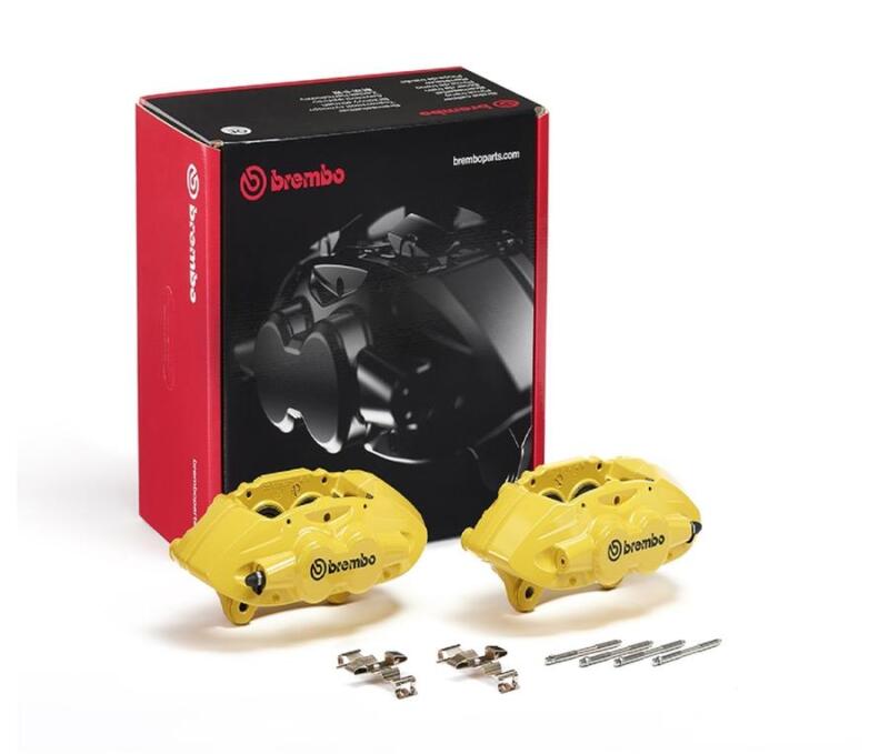 Brembo OE Front Hydraulic X-Style Brake Caliper - Yellow FALH32