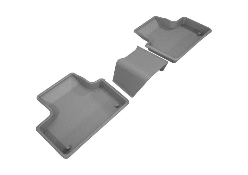 3D MAXpider 2018-2020 Volvo XC60 Kagu 2nd Row Floormats - Gray L1VV02521501