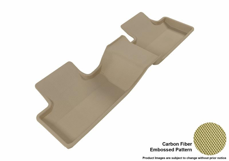3D MAXpider 2012-2013 Land Rover Range Rover Evoque Kagu 2nd Row Floormats - Tan L1LR00621502