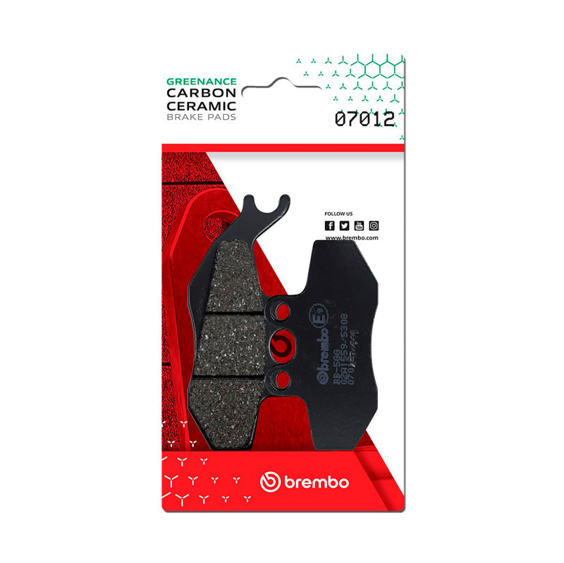 Brembo OE Aprilia Etx/Aprilia Mx/Piaggio Hexagon/Piaggio Skipper Carbon Ceramic Brake Pad - Front 07012