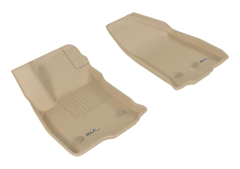 3D MAXpider 2016-2019 Chevrolet Volt Kagu 1st Row Floormat - Tan L1CH07911502
