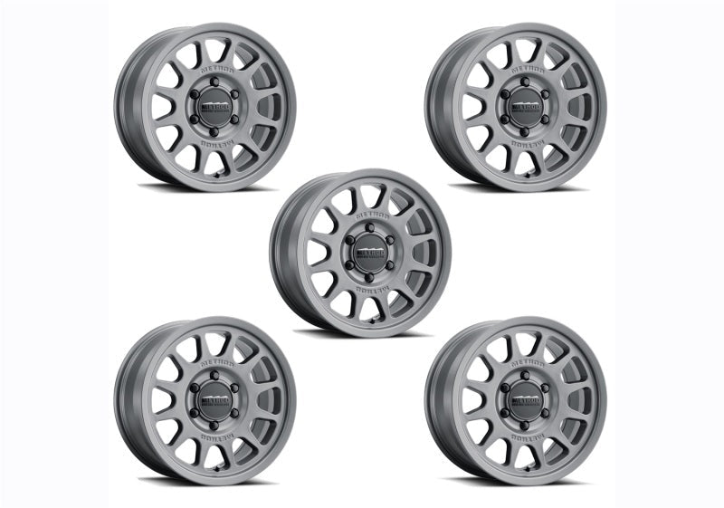 Ford Racing 21-23 Bronco (Excl Bronco Raptor) 17x8.5 Method Matte Gray Wheel Kit M-1007K-M1785G