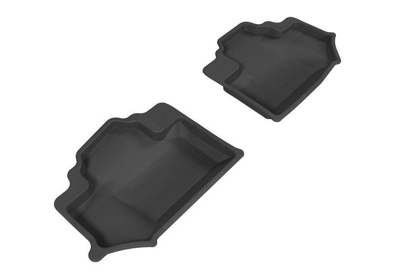 3D MAXpider 2014-2018 Jeep Wrangler JK 2-Door Kagu 2nd Row Floormats - Gray L1JP01221501