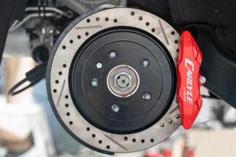 BMR Suspension BMR 14-19 Chevrolet Corvette Brake Kit For 15in Conversion Drilled And Slotted Rotors/Red Calipers DBK573