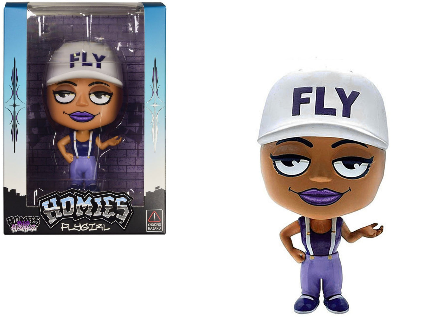 Flygirl 4.5" Figure "Homies Big Headz" Series 3 model by Homies free shipping USA