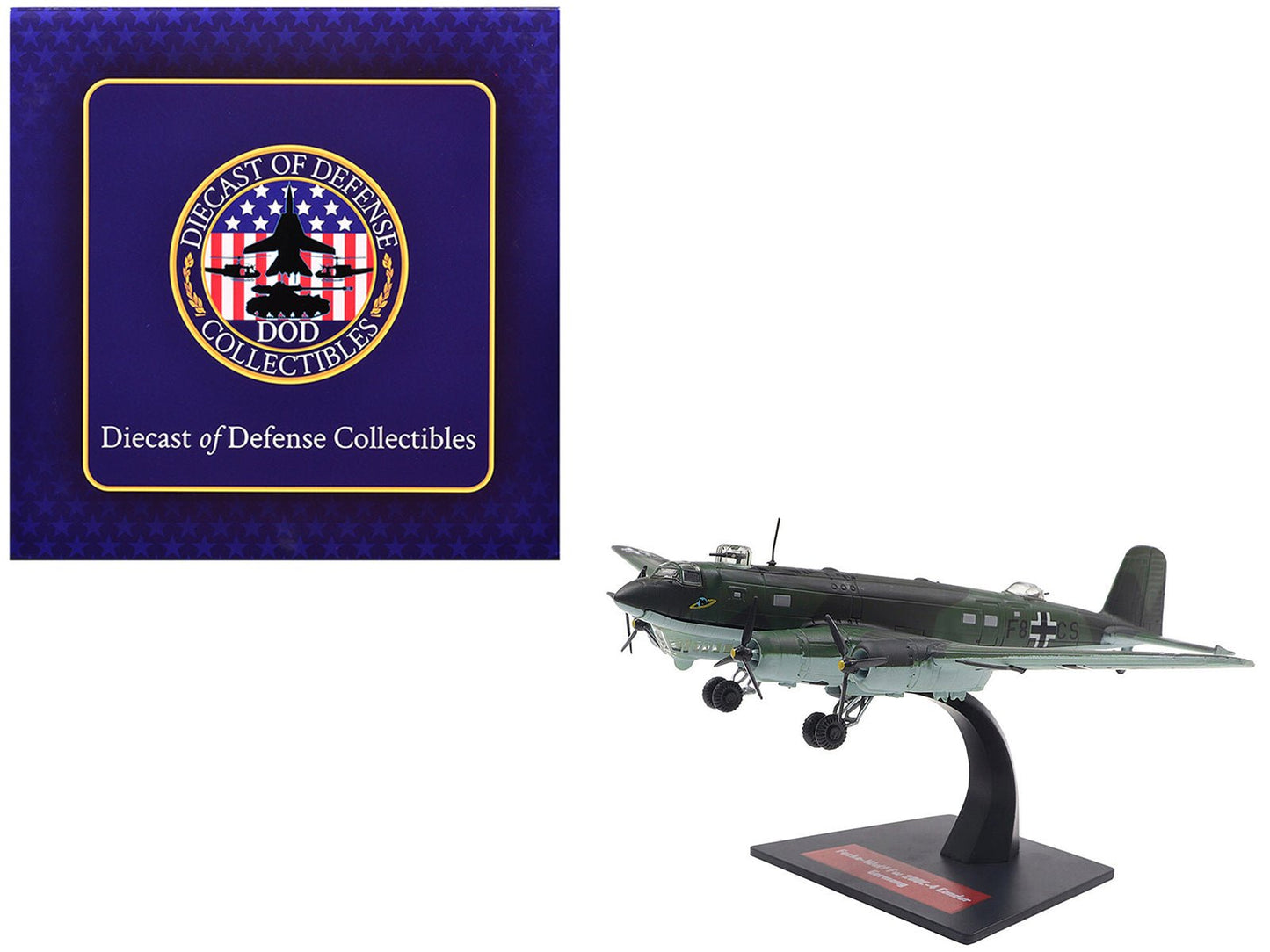 Focke-Wulf Fw 200C-4 Condor Aircraft "German Luftwaffe" 1/144 Diecast Model by Diecast of Defense free shipping USA