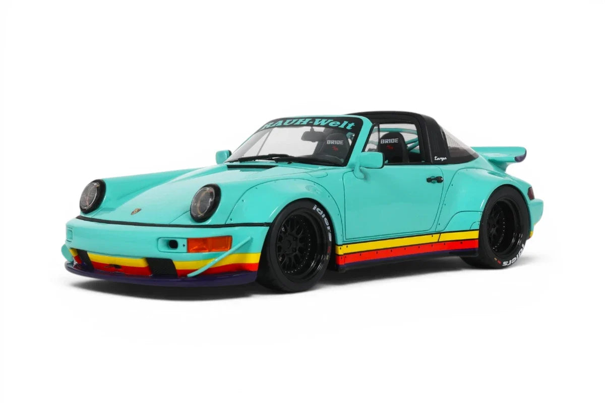 GT Spirit 2024 Porsche 911 964 RWB Targa "Gundam" Mint Green 1:18