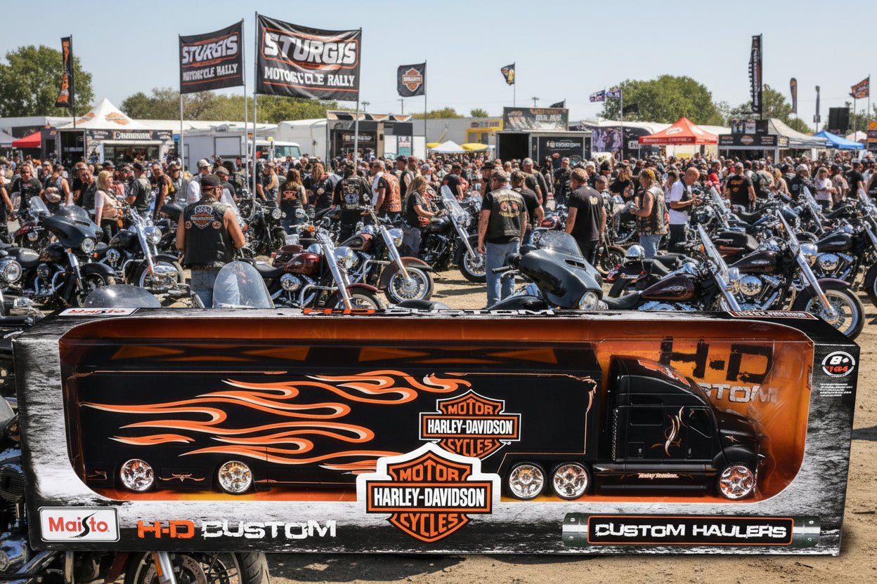 Harley Davidson Custom Hauler Trailer Black "Custom Haulers" Series 1/64 Diecast Model by Maisto free shipping USA