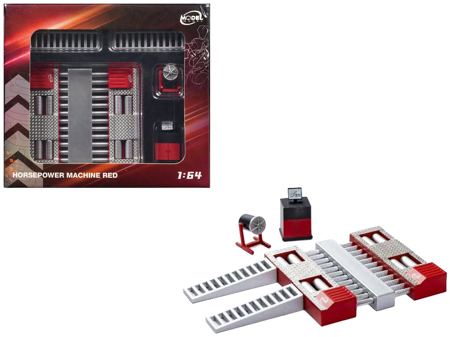 Horsepower Machine Red 1/64 Diecast Model by Model Model free shipping USA