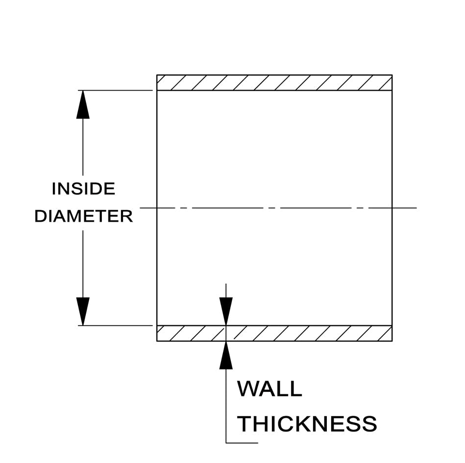 HPS Performance Products HPS 1/2" (13mm) ID Silicone Coupler Tube Hose, Ultra High Temp 4-ply Aramid Reinforced, Max. Temperature Rating 500F