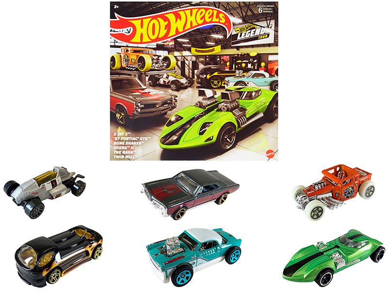 "Hot Wheels Legends" 6 piece Set Diecast Model Cars by Hot Wheels free shipping USA