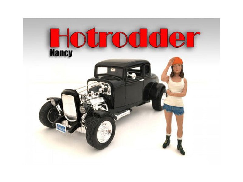 "Hotrodders" Nancy Figure For 1:18 Scale Models by American Diorama free shipping USA