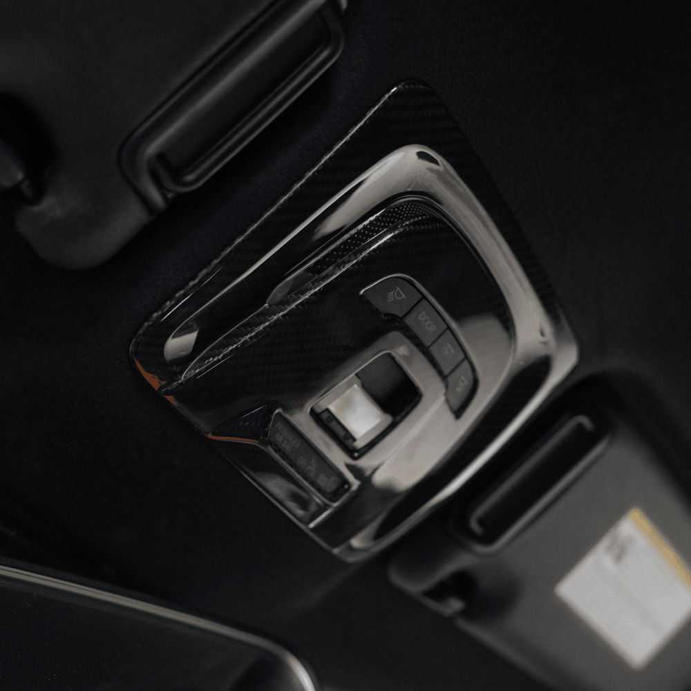 JDMuscle 23-26 Toyota GR Corolla Carbon Fiber Overhead Map Light Switch Cover