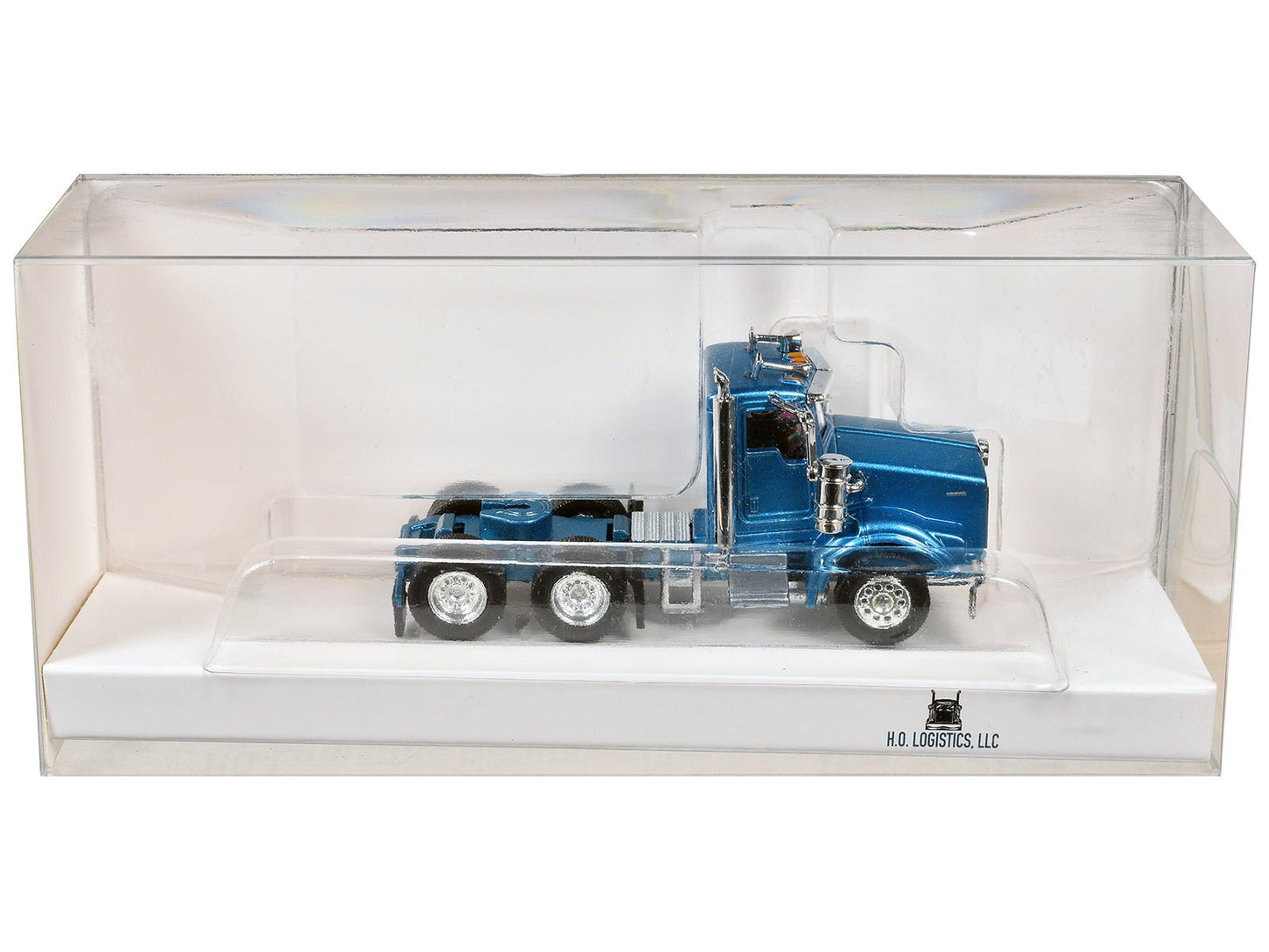 Kenworth T800 Day Cab Blue Metallic 1/87 (HO) Scale Plastic Model Car by HO Logistics free shipping USA