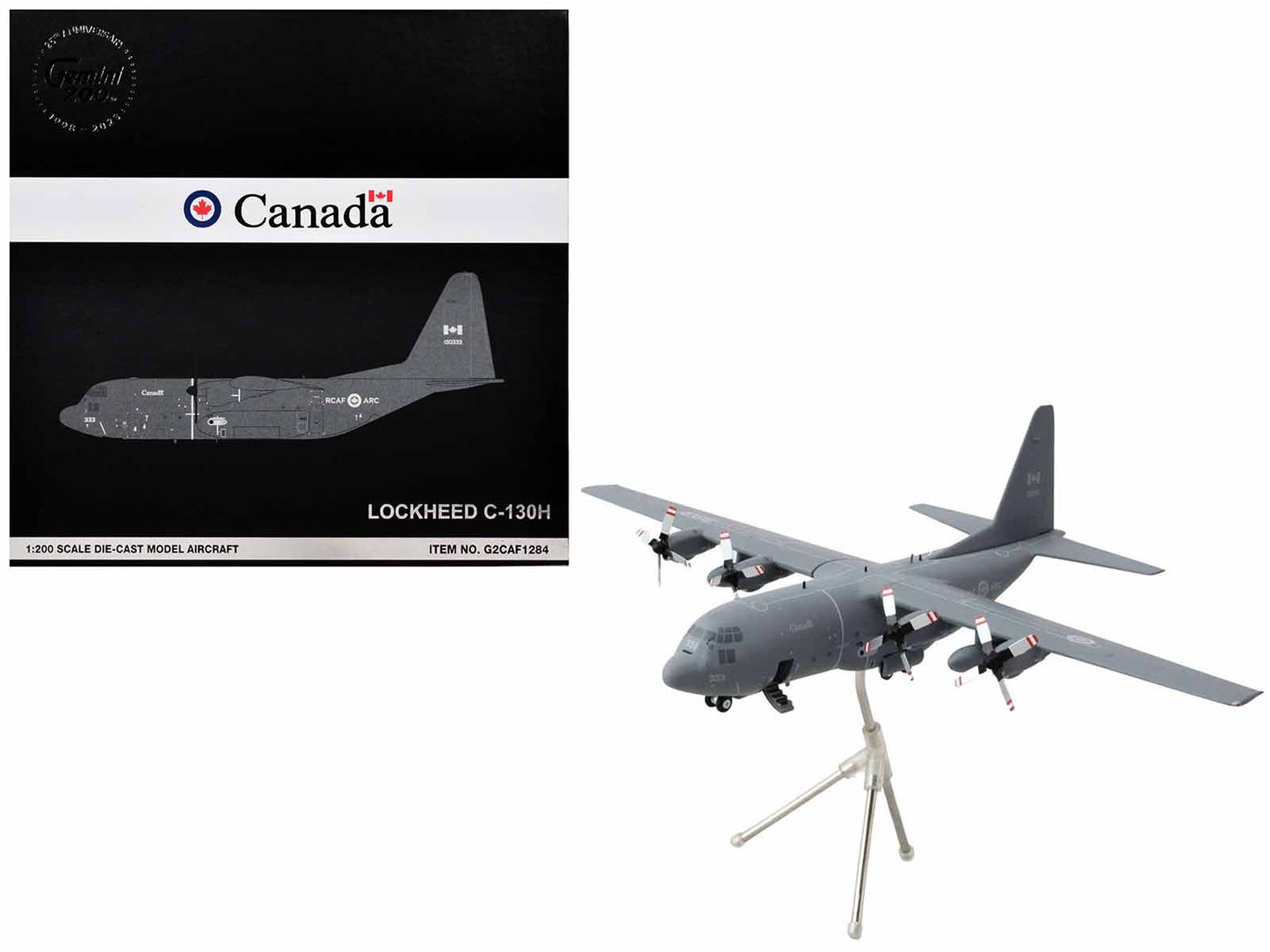 Lockheed C-130H Hercules Transport Aircraft "Royal Canadian Air Force" (130333) Gray "Gemini 200" Series 1/200 Diecast Model Airplane by GeminiJets free shipping USA