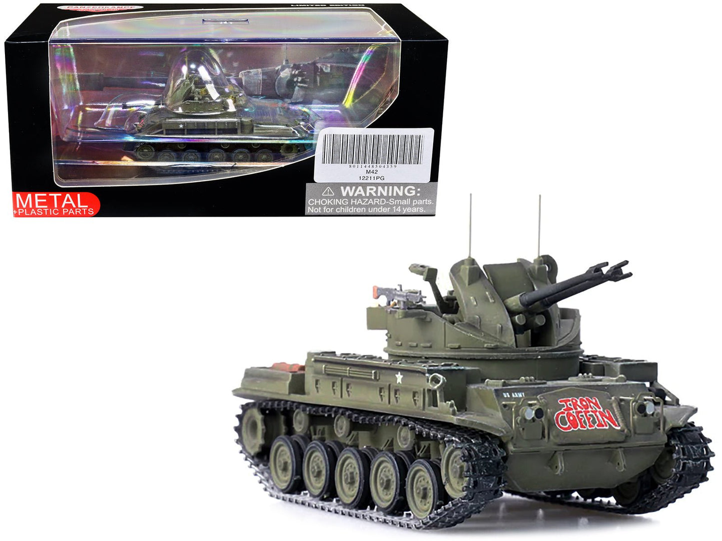 M42 Duster Self-Propelled Anti-Aircraft Gun "Iron Coffin" "US - Vietnam War" 1/72 Diecast Model by Panzerkampf free shipping USA
